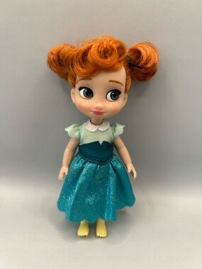 Disney Animators Studio Frozen Anna Doll 5” Mini Articulated Red Hair Toddler